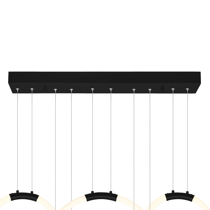 CWI Lighting Canada - 1273P44-5-101-RC - LED Chandelier - Hoops - Black