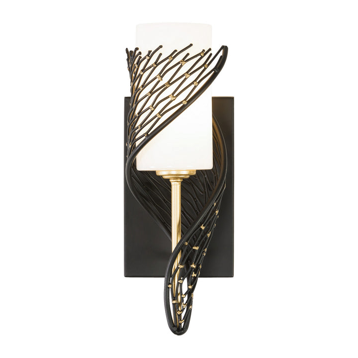 Varaluz - 240K01MBFG - One Light Wall Sconce - Flow - Matte Black/French Gold