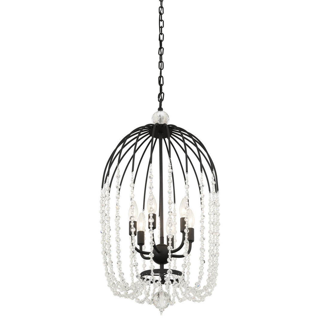 Varaluz - 343F06MB - Six Light Pendant - Voliere - Matte Black
