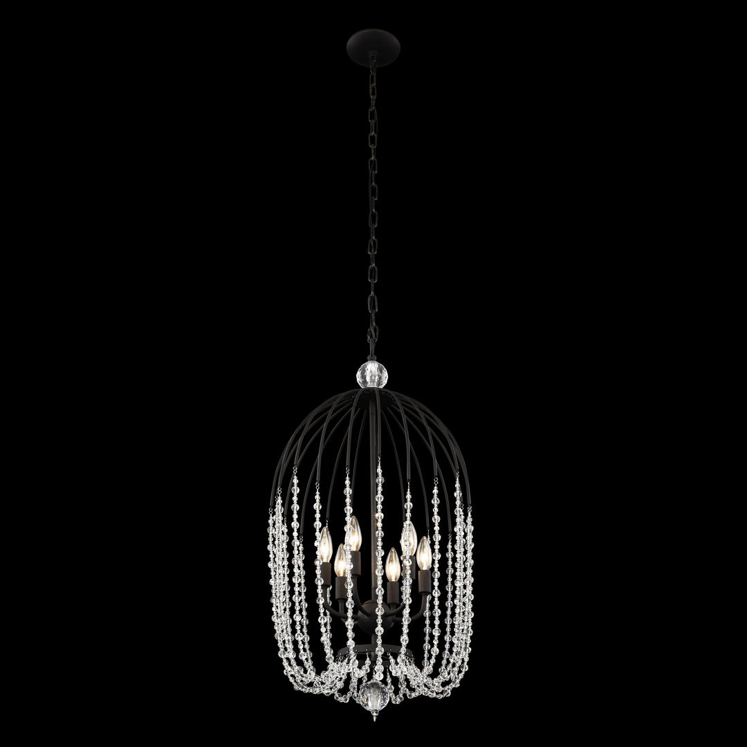 Varaluz - 343F06MB - Six Light Pendant - Voliere - Matte Black