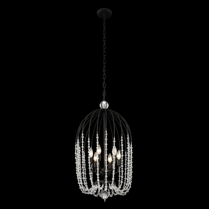 Varaluz - 343F06MB - Six Light Pendant - Voliere - Matte Black