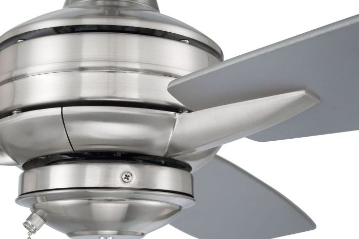 Craftmade Canada - MOT52BNK3 - 52"Ceiling Fan - Moto - Brushed Polished Nickel