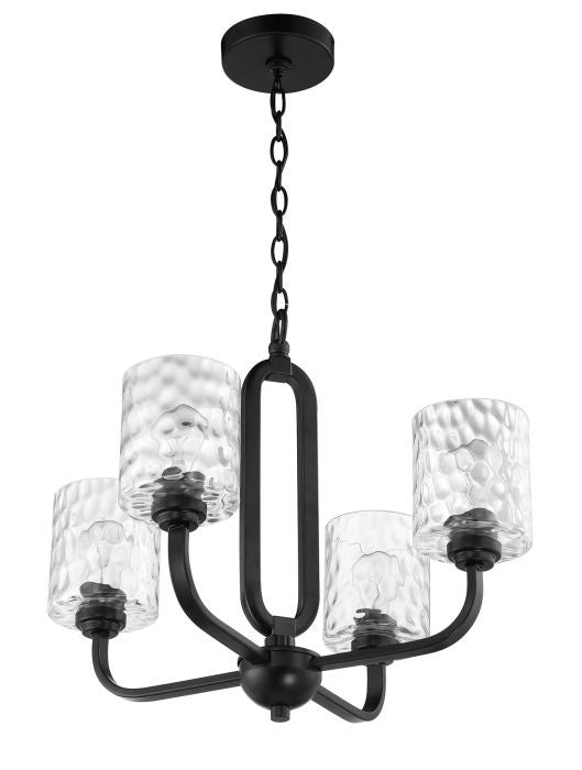 Craftmade Canada - 54224-FB - Four Light Chandelier - Collins - Flat Black