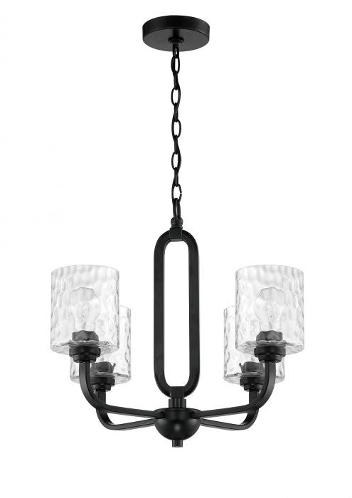 Craftmade Canada - 54224-FB - Four Light Chandelier - Collins - Flat Black
