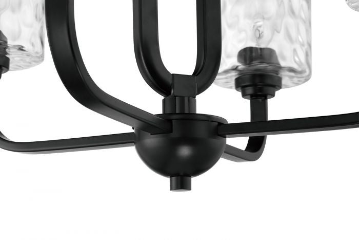 Craftmade Canada - 54224-FB - Four Light Chandelier - Collins - Flat Black