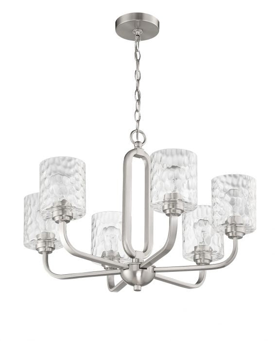 Craftmade Canada - 54226-BNK - Six Light Chandelier - Collins - Brushed Polished Nickel
