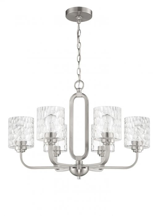 Craftmade Canada - 54226-BNK - Six Light Chandelier - Collins - Brushed Polished Nickel
