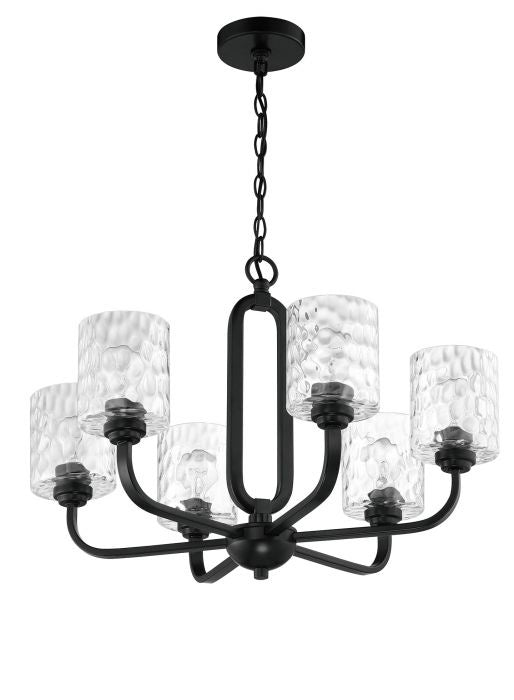 Craftmade Canada - 54226-FB - Six Light Chandelier - Collins - Flat Black