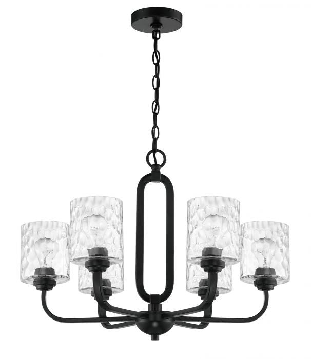 Craftmade Canada - 54226-FB - Six Light Chandelier - Collins - Flat Black