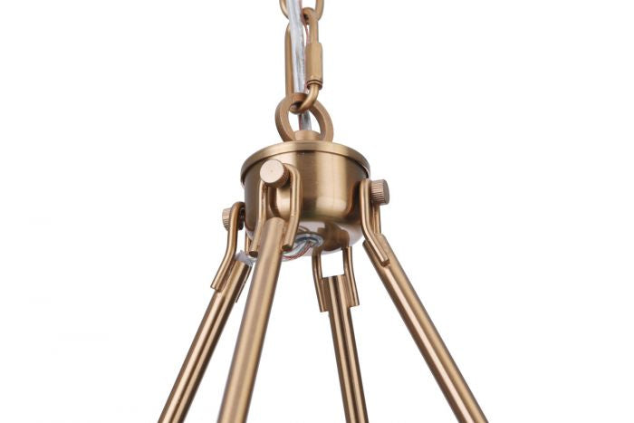 Craftmade Canada - 54326-SB - Six Light Chandelier - Larrson - Satin Brass