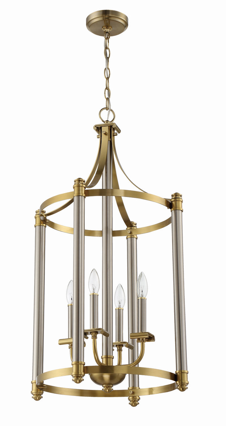 Craftmade Canada - 54834-BNKSB - Four Light Foyer Pendant - Stanza - Brushed Polished Nickel/Satin Brass