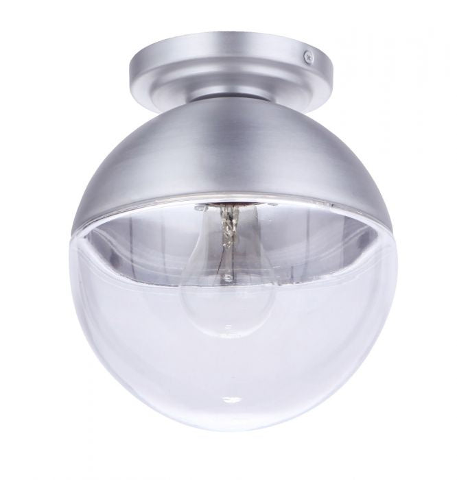 Craftmade Canada - ZA3417-SA - One Light Outdoor Flush Mount - Evie - Satin Aluminum