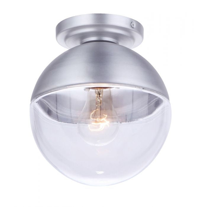 Craftmade Canada - ZA3417-SA - One Light Outdoor Flush Mount - Evie - Satin Aluminum