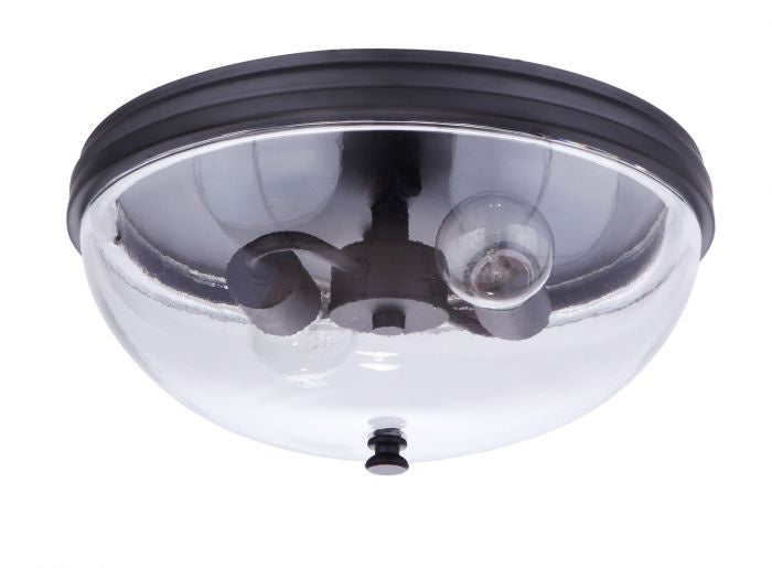 Craftmade Canada - ZA3537-MN - Two Light Outdoor Flush Mount - Sivo - Midnight