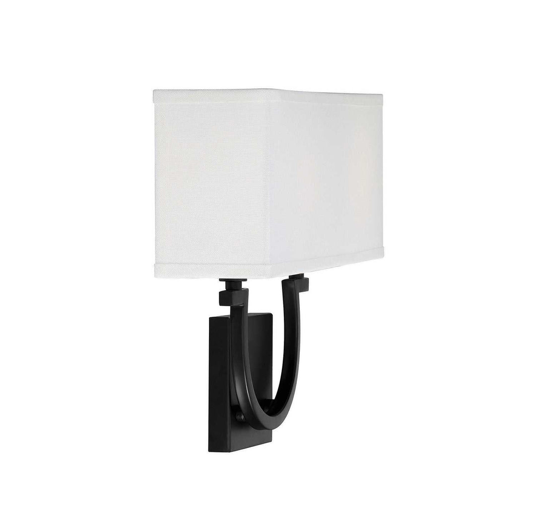 Rhodes Two Light Wall Sconce in Matte Black Savoy House