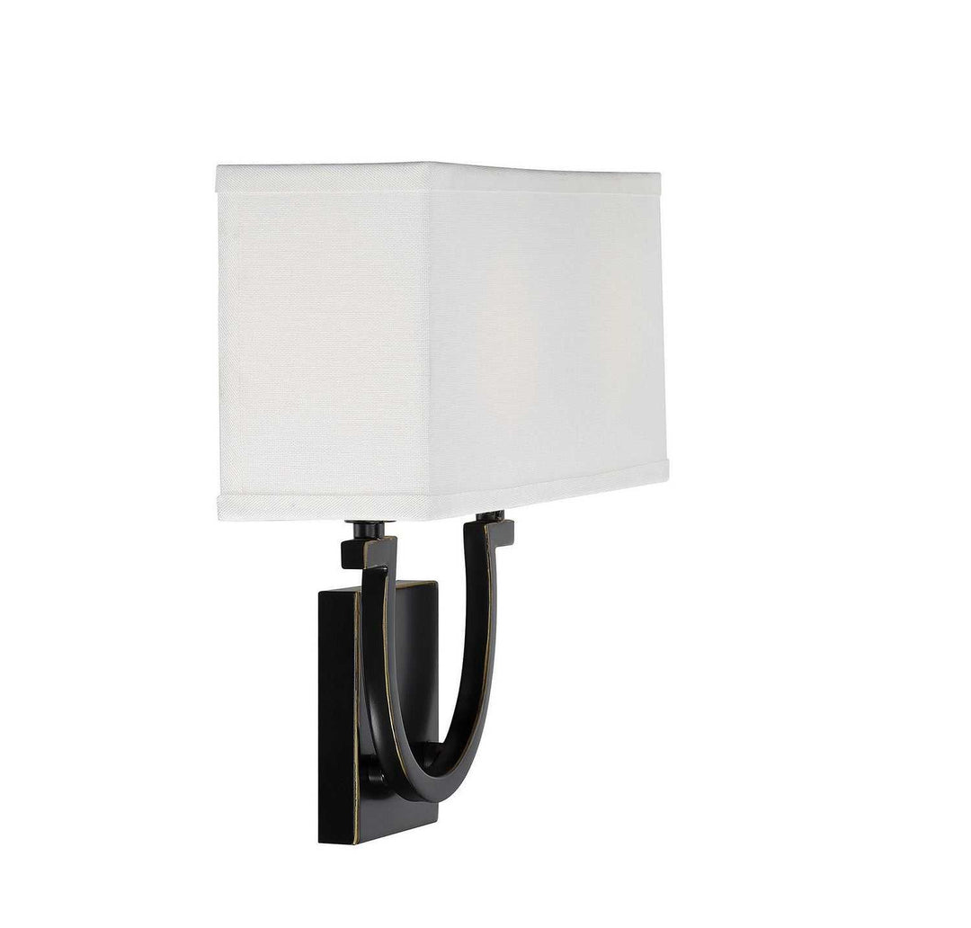 Rhodes Two Light Wall Sconce in Classic Bronze Savoy House