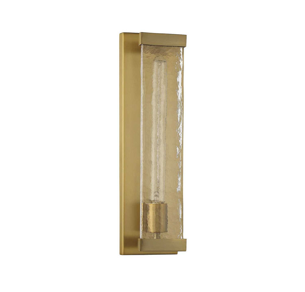 Alberta One Light Wall Sconce in Warm Brass Savoy House