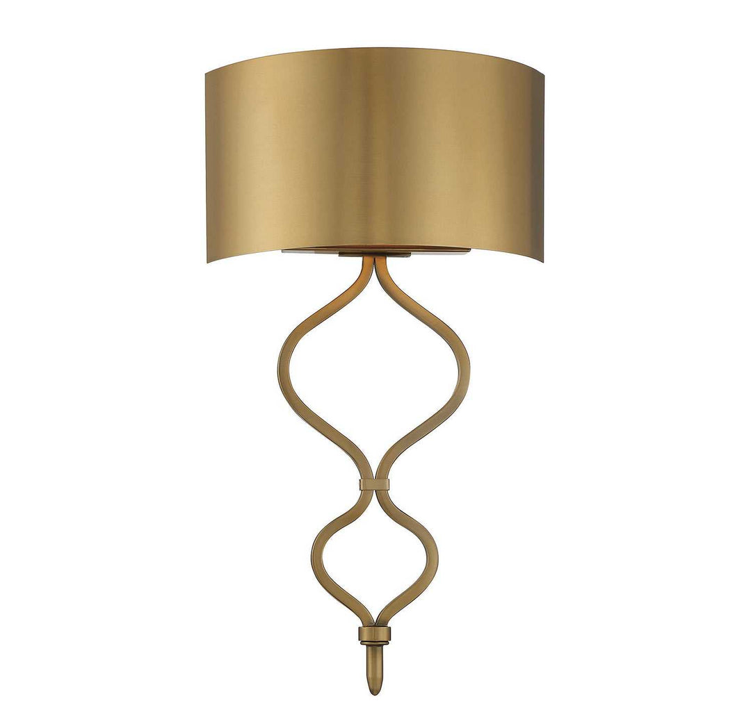 Como LED Wall Sconce in Warm Brass Savoy House