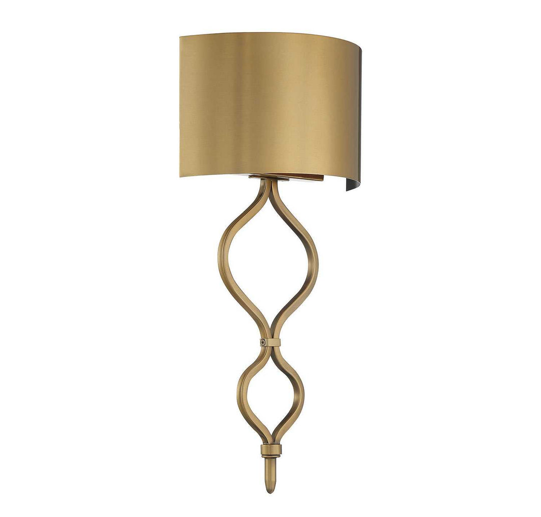 Como LED Wall Sconce in Warm Brass Savoy House