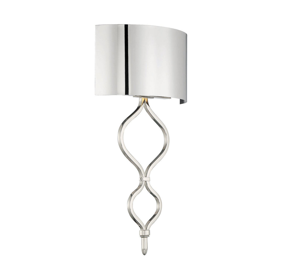 Como LED Wall Sconce in Polished Nickel Savoy House