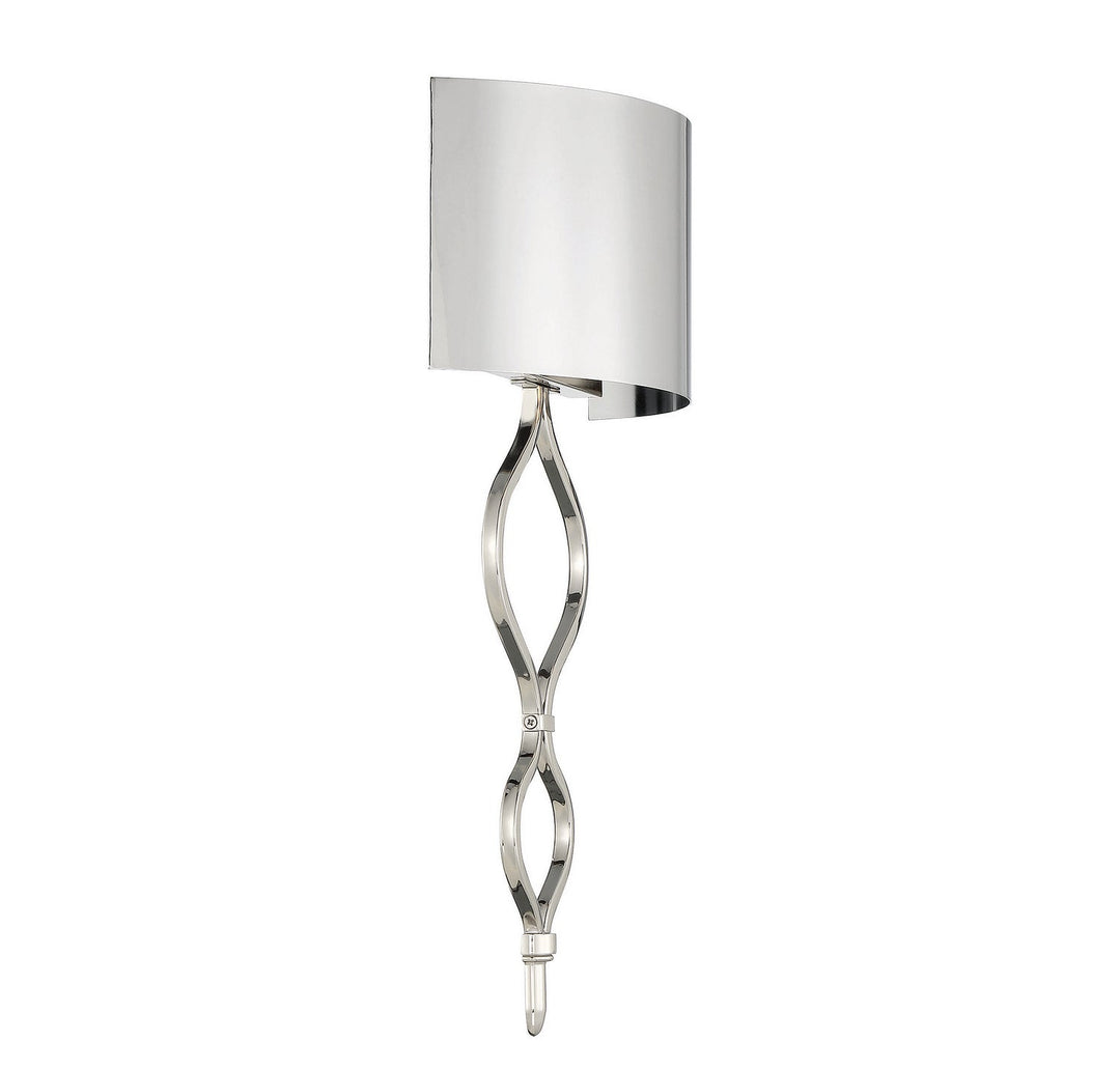 Como LED Wall Sconce in Polished Nickel Savoy House