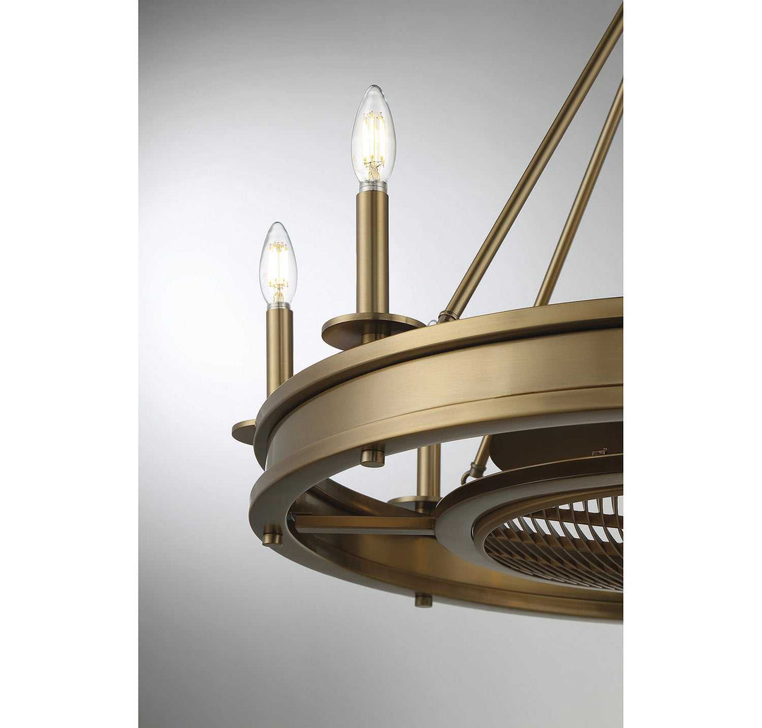 Savoy House - 39-FD-124-322 - LED Fan D'Lier - Lyon - Warm Brass