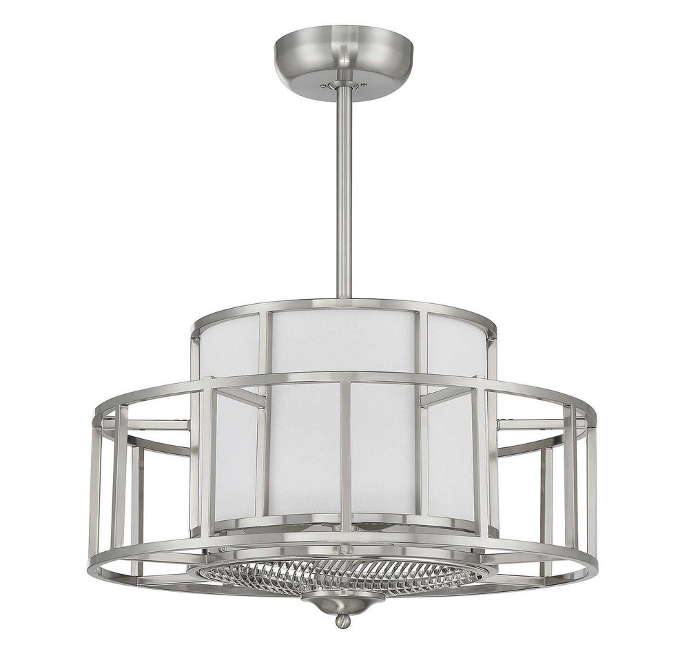 Oslo Four Light Fan D'Lier in Satin Nickel Savoy House