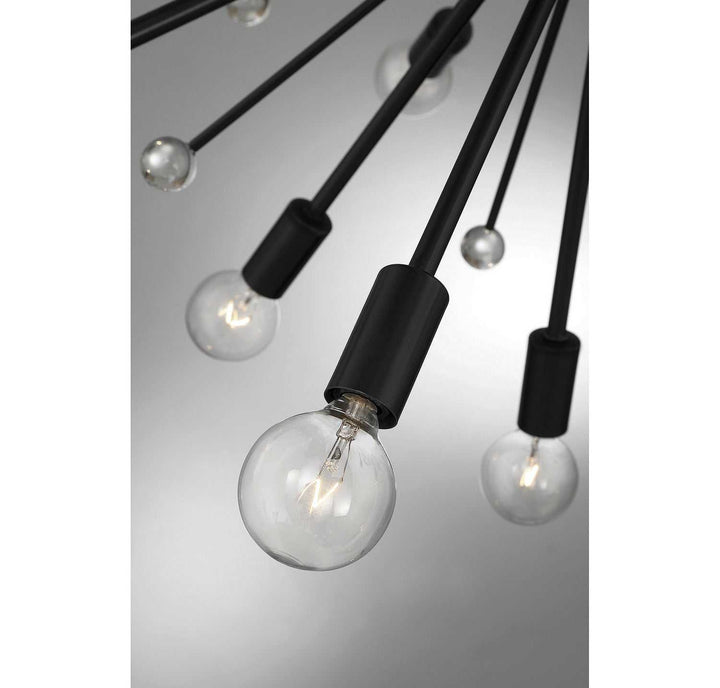 Galea 24 Light Chandelier in Matte Black Savoy House