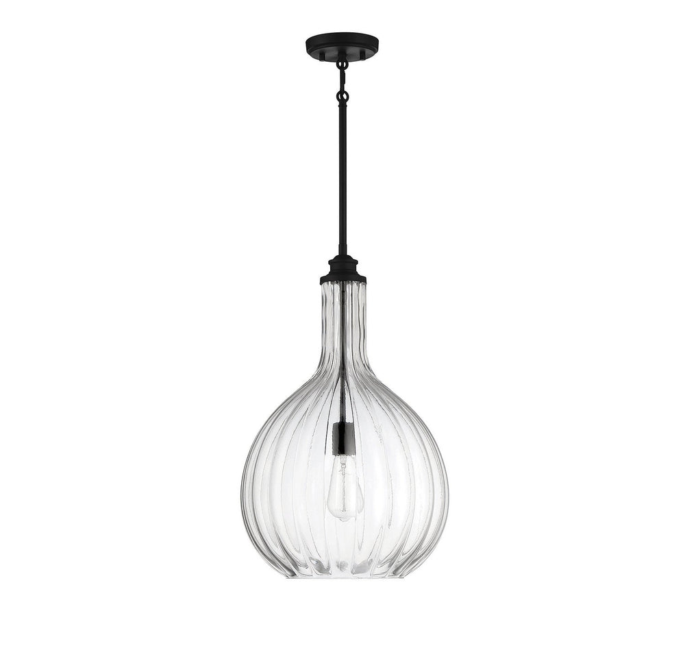 Savoy House - 7-2255-1-89 - One Light Pendant - Brandon - Matte Black