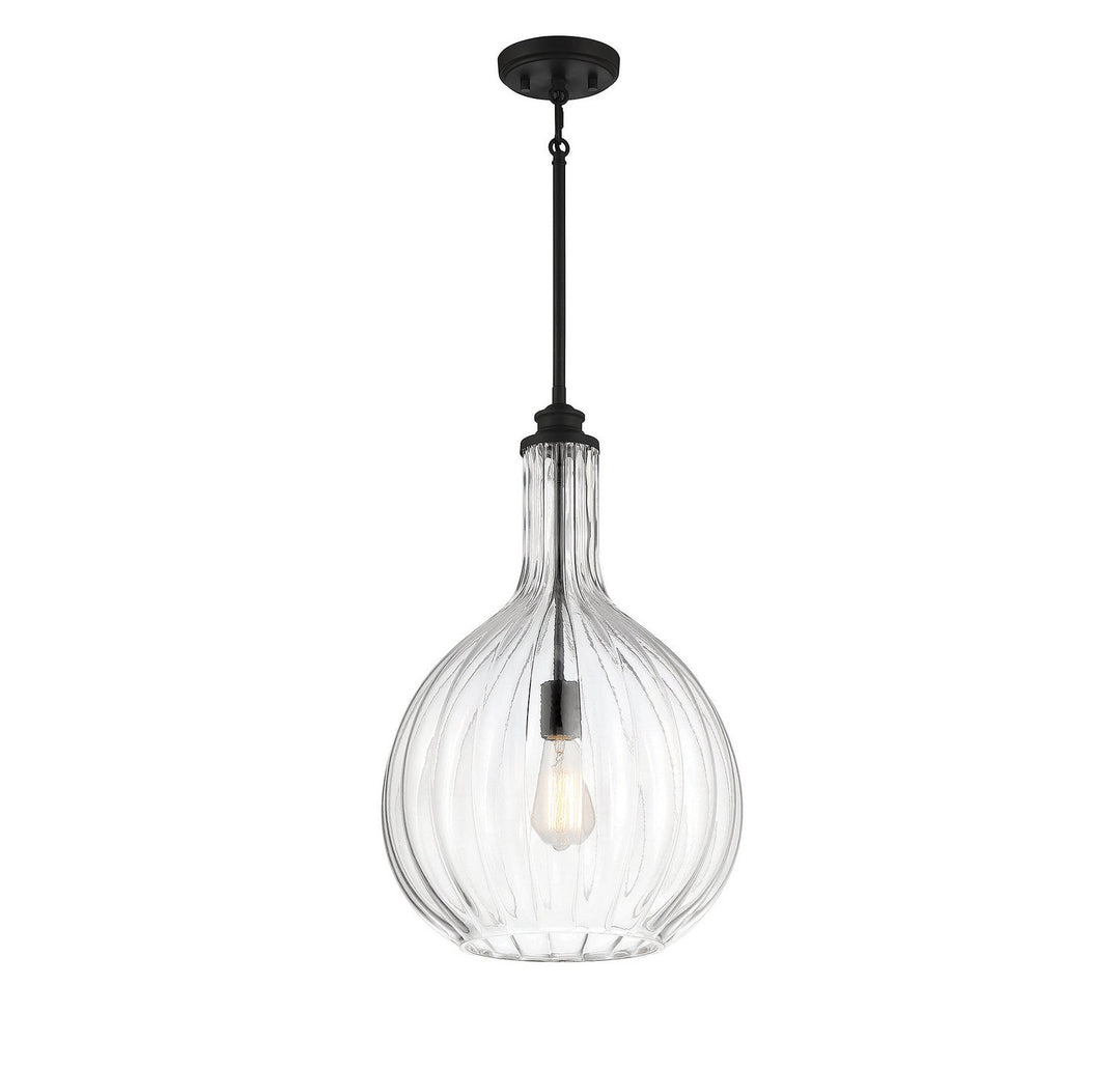 Savoy House - 7-2255-1-89 - One Light Pendant - Brandon - Matte Black
