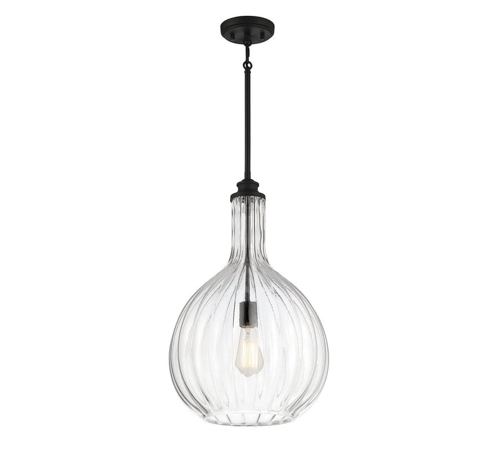 Savoy House - 7-2255-1-89 - One Light Pendant - Brandon - Matte Black
