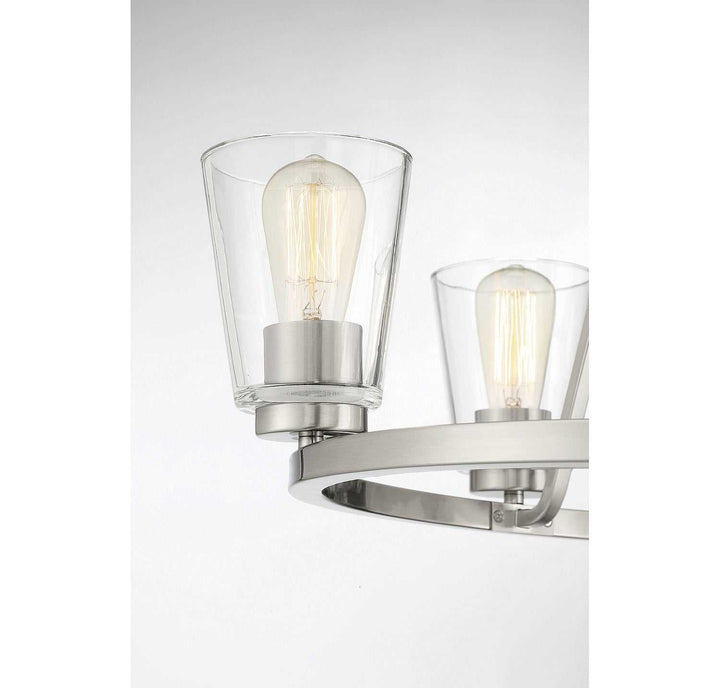 Calhoun Five Light Chandelier in Satin Nickel Savoy House