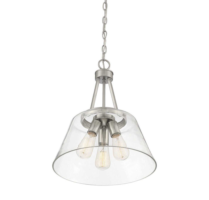 Savoy House - 7-1025-3-SN - Three Light Pendant - Calhoun - Satin Nickel