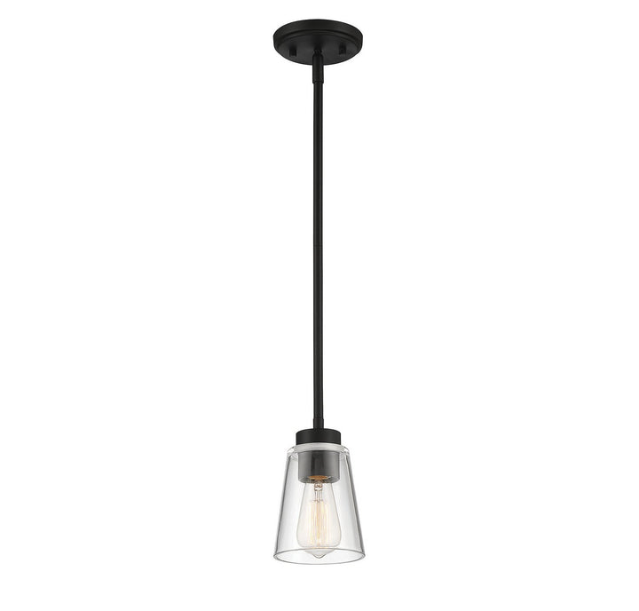 Savoy House - 7-1026-1-89 - One Light Mini-Pendant - Calhoun - Matte Black