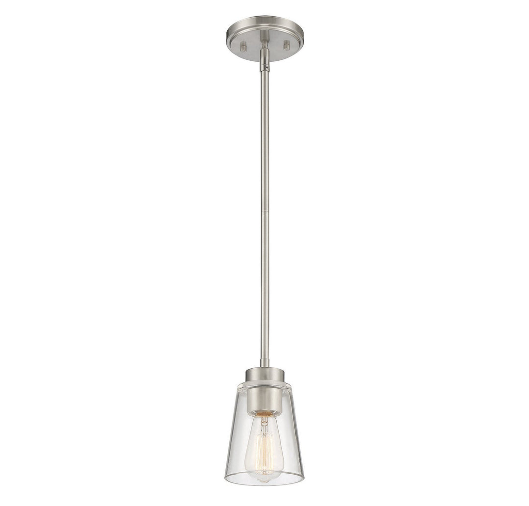 Savoy House - 7-1026-1-SN - One Light Mini-Pendant - Calhoun - Satin Nickel