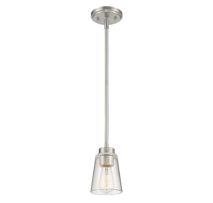 Savoy House - 7-1026-1-SN - One Light Mini-Pendant - Calhoun - Satin Nickel