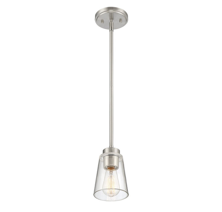 Savoy House - 7-1026-1-SN - One Light Mini-Pendant - Calhoun - Satin Nickel