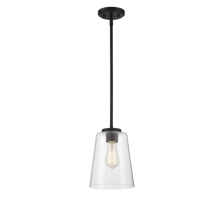 Savoy House - 7-1027-1-89 - One Light Mini-Pendant - Calhoun - Matte Black