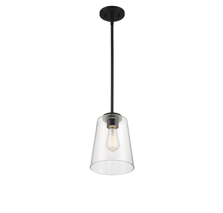 Savoy House - 7-1027-1-89 - One Light Mini-Pendant - Calhoun - Matte Black