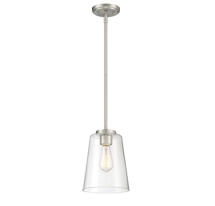 Savoy House - 7-1027-1-SN - One Light Mini-Pendant - Calhoun - Satin Nickel