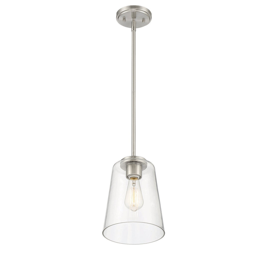 Savoy House - 7-1027-1-SN - One Light Mini-Pendant - Calhoun - Satin Nickel