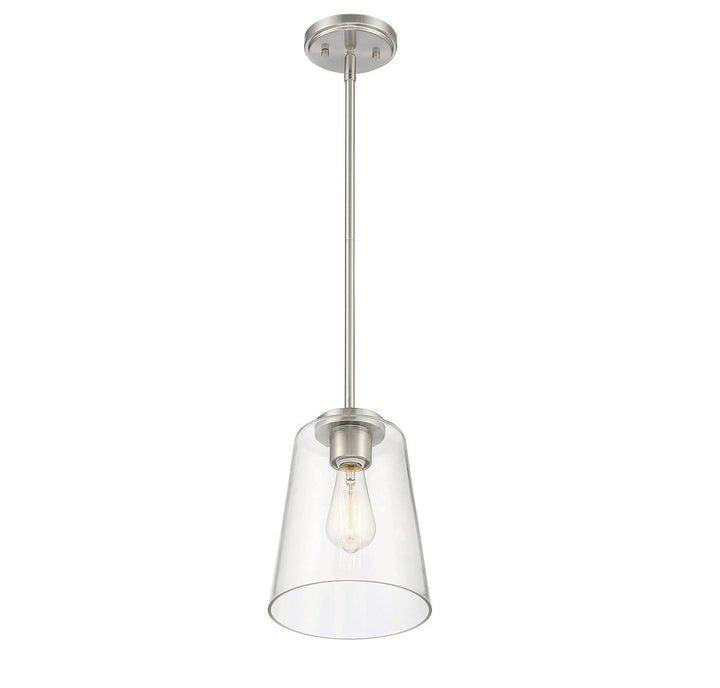 Savoy House - 7-1027-1-SN - One Light Mini-Pendant - Calhoun - Satin Nickel