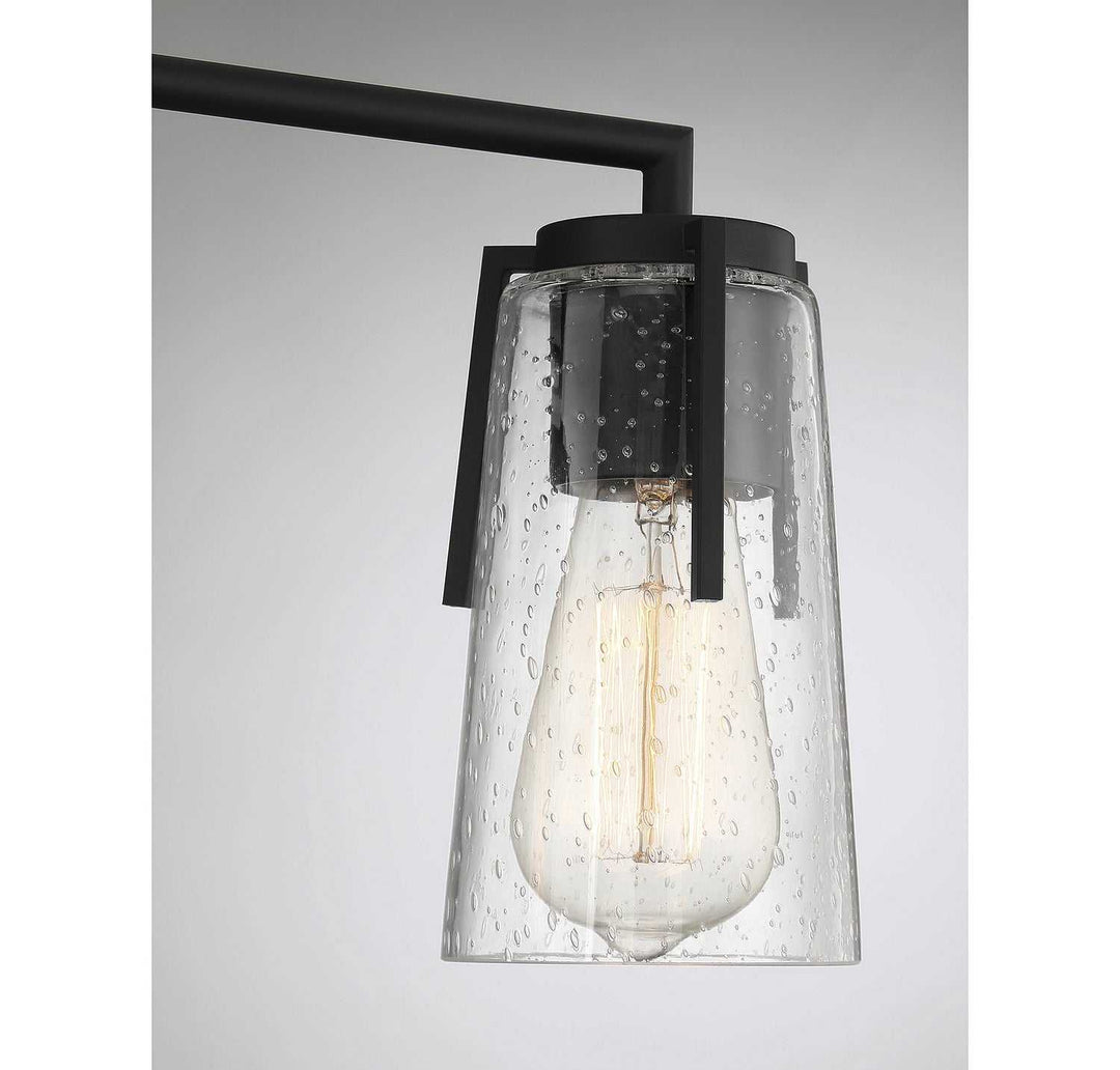 Sacremento Three Light Bath Bar in Black Savoy House