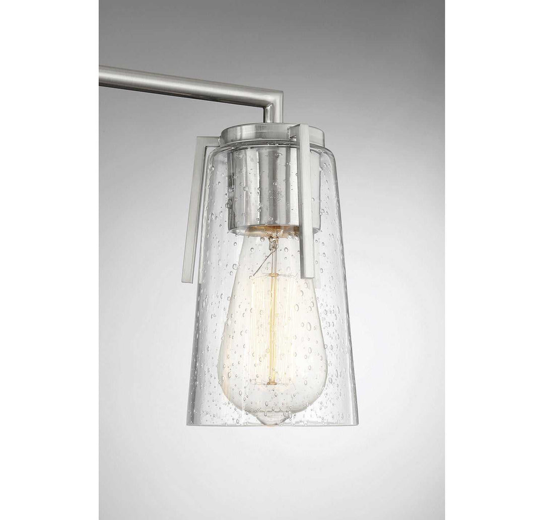 Sacremento Three Light Bath Bar in Satin Nickel Savoy House