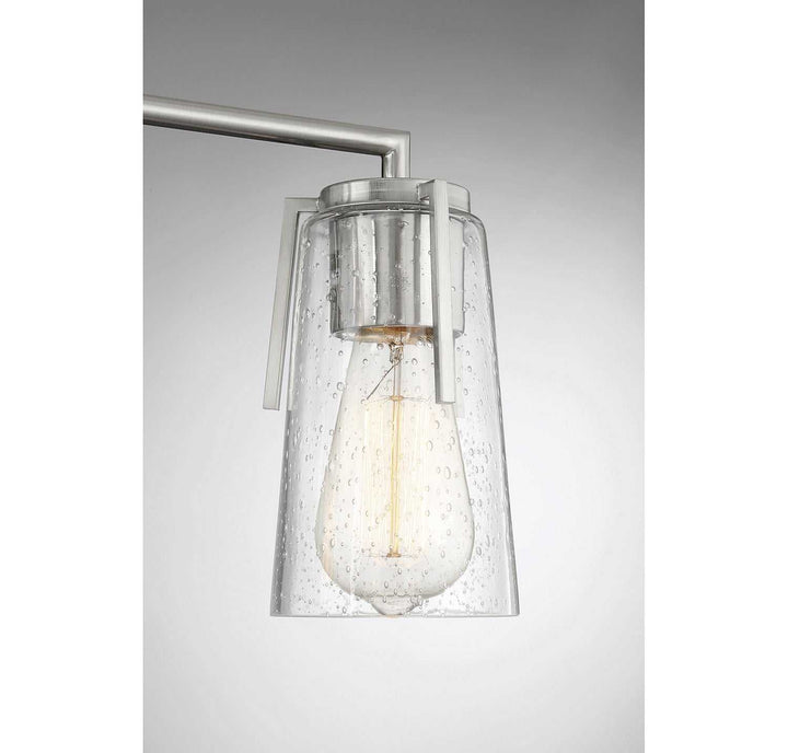 Sacremento Three Light Bath Bar in Satin Nickel Savoy House