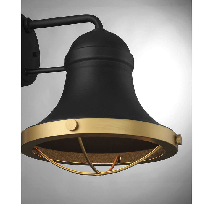 Savoy House - 5-179-137 - One Light Wall Sconce - Belmont - Textured Black w/Warm Brass