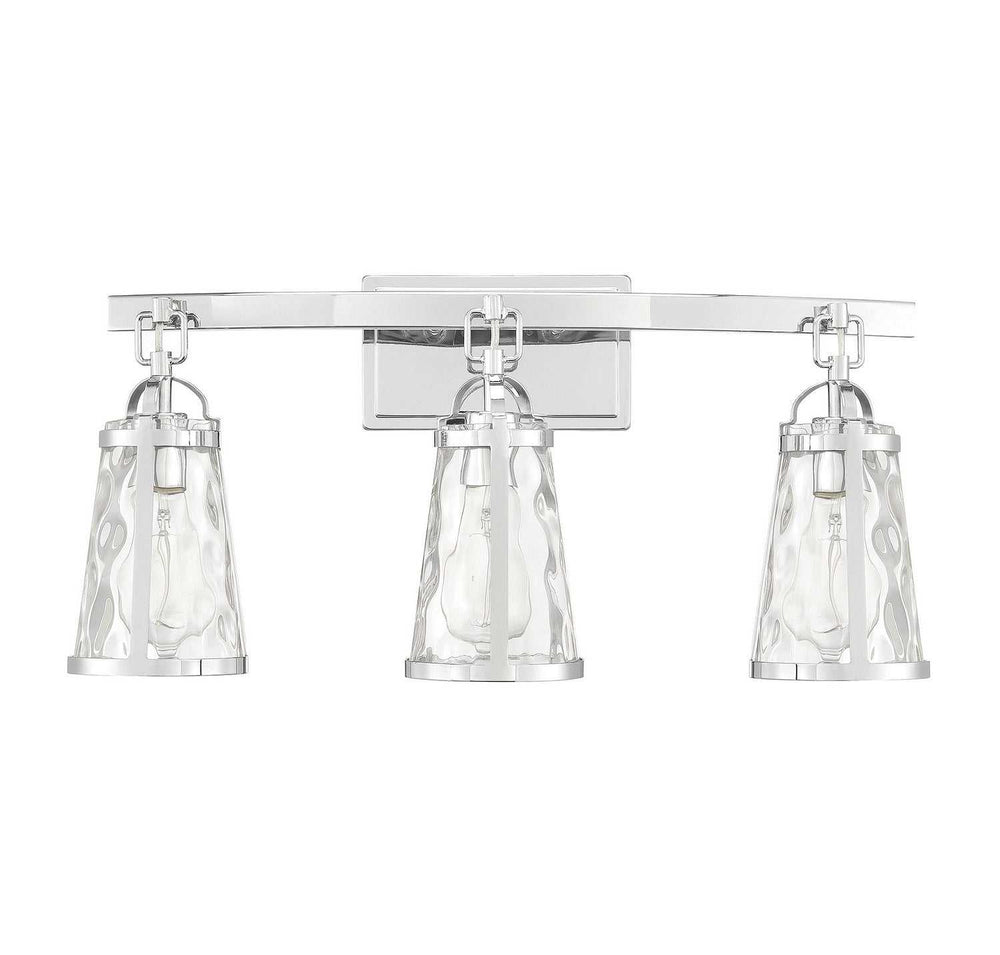 Albany Three Light Bath Bar in Polished Chrome Savoy House