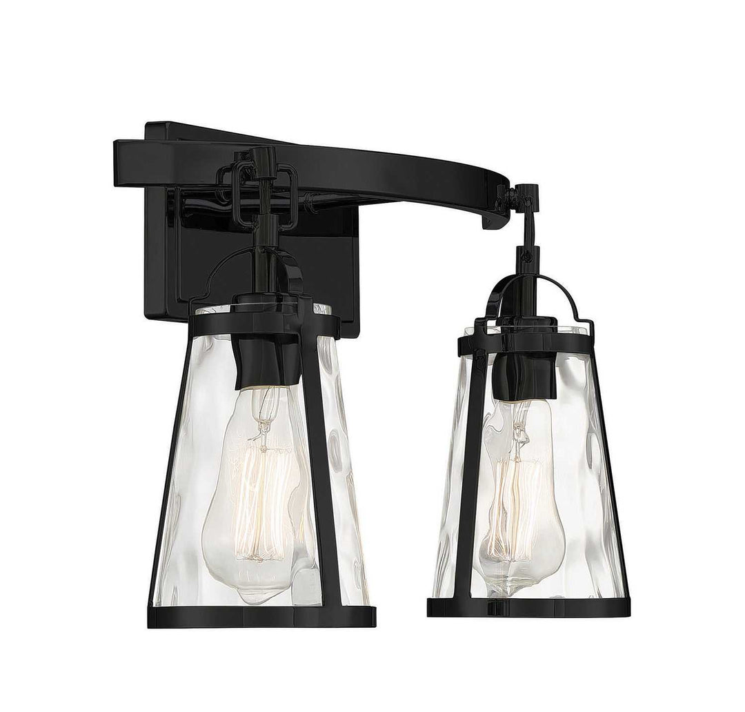 Savoy House - 8-560-2-BK - Two Light Bath Bar - Albany - Black
