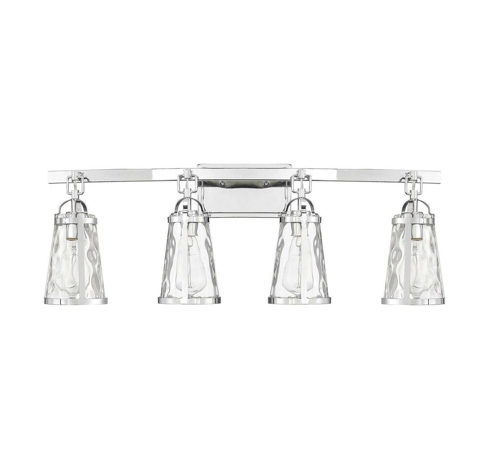 Albany Four Light Bath Bar in Polished Chrome Savoy House