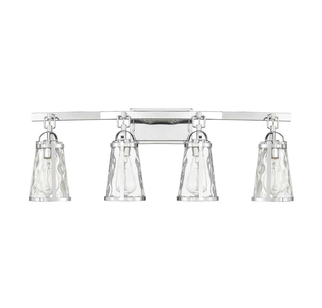 Savoy House - 8-560-4-11 - Four Light Bath Bar - Albany - Polished Chrome